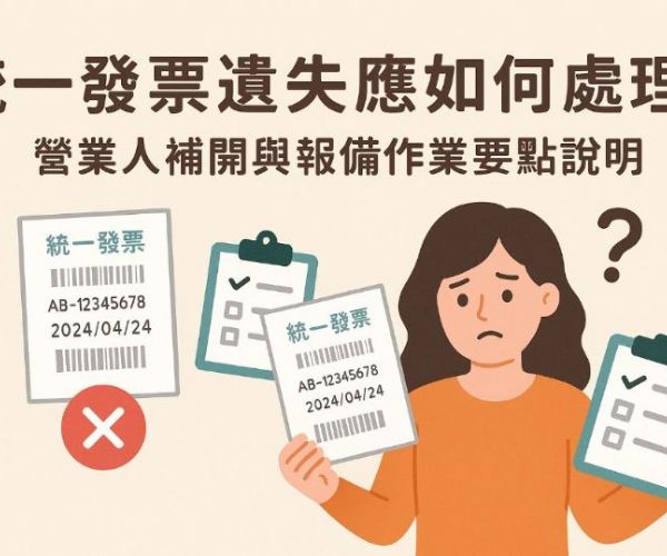 統一發票遺失應如何處理？營業人補開與報備作業要點說明